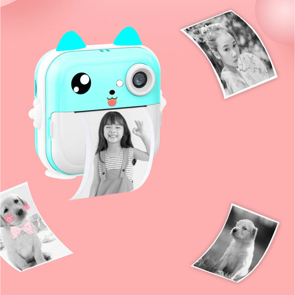 Clearance: 24Mp Instant Print Camera For Kids, Portable Mini Printer, Compatible With 3 Rolls Paper, Ink-Free, Takes Photos & Videos Â Great Gift 9448990263226