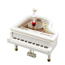 Piano Music Box Creative Beautiful Clockwork Music Box Classical Music Box with Dancing Girl Size L