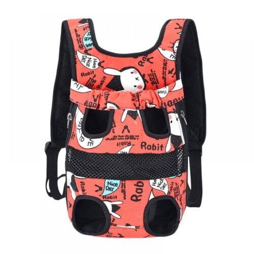 Pet Backpack Adjustable Breathable Front Foldable Dog Carrier Bag