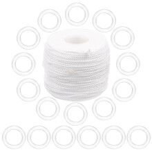 1 Set Roman Blind Curtain Rings Shade Blinds Pull String Rope Kit for Roman Shade Repair