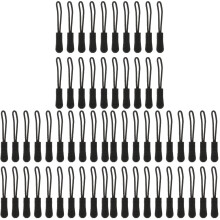 150 Pcs Zipper Drawstring Purse Accessories Metal Suitcase Extension Pull DIY Head Replacement Coat Tabs