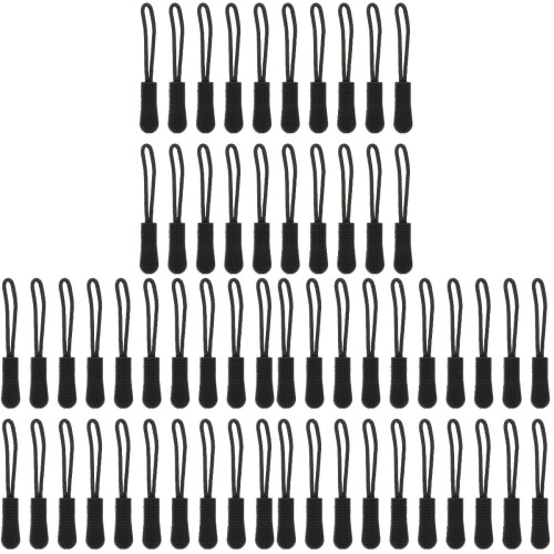 150 Pcs Zipper Drawstring Purse Accessories Metal Suitcase Extension Pull DIY Head Replacement Coat Tabs