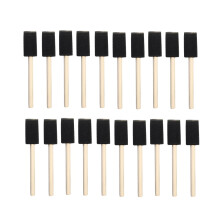 60PCS 1 Inch Sponge Wood Handle Paint Brush Set Lightweight Durable for Acrylics Stains Varnishes Crafts Art
