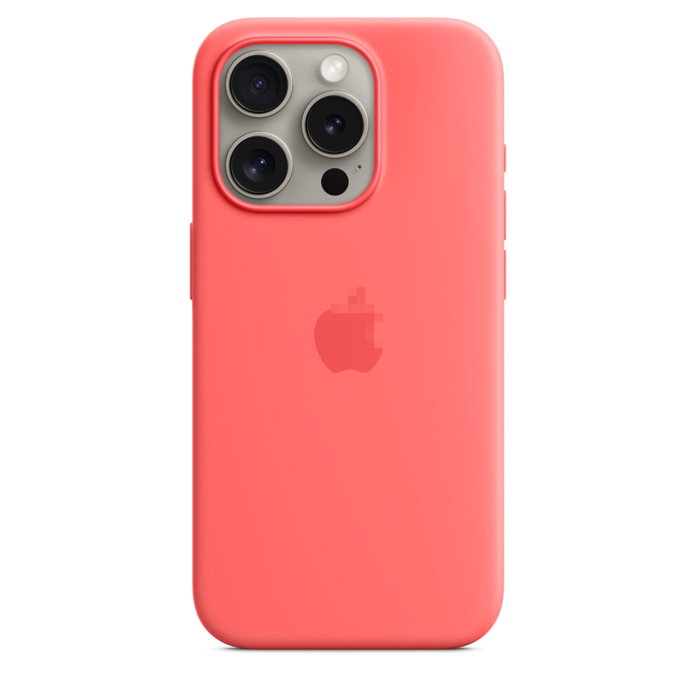 Compatible With Iphone 15 Pro Silicone Phone Case With Magsafe Fashion Wireless Charging 6.1"In-Guava 9402001814975