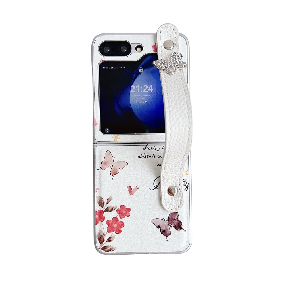 Korean Cute Flower Scarf Rope Phone Case Suitable For Compatible With Samsung Galaxy Z Flip5 5G Z Flip6 Flip3 Flip4 Flip5 Shock Cap 9402001814999