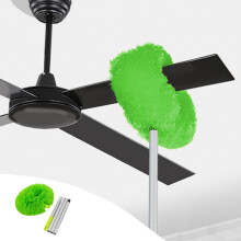 Extra-Long Dusters with Extension Pole 47-inch for Cleaning, Bendable Microfiber Head Washable Ceiling Fan Duster for High Ceilings, Furniture