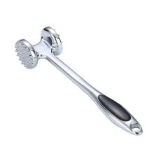 Meat Tenderizer Mallet with DualSided Zinc Alloy Hammer for Steak and Chicken, NonSlip Grip