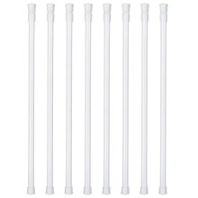 8 Pcs No Drill Adjustable Tension Curtain Rods 4070cm Rustproof Stainless Steel for Shower and Doors