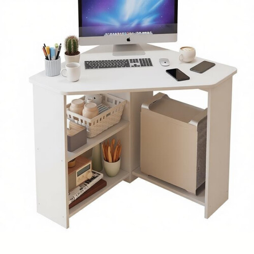 Corner Computer Desk Home Office Work Study PC Laptop Gaming Workstation Table