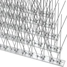Bird Spikes 16.4ft Weatherproof Stainless Steel Deterrent for Outdoor Fence and Roof Humane Pest Control