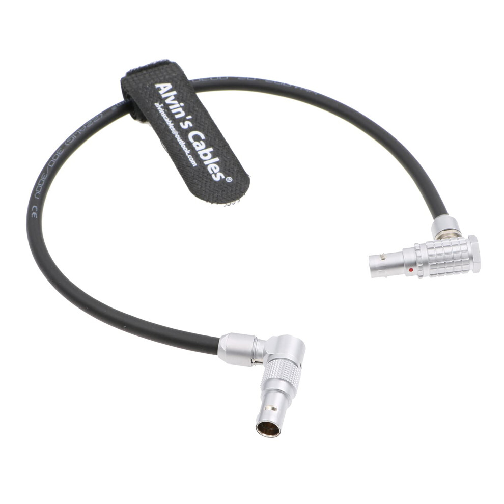 Teradek-Bolt-Wireless Power-Cable For Smallhd-702-Bright Rotatable-2-Pin Right-Angle To 2Pin Male Cord For Arri-Alexa Camera Alvin's Cables 80560500