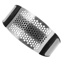 Garlic Press Stainless Steel Manual Crusher with Ergonomic Comfort Grip for Easy Kitchen Prep