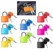 8 Pieces Luggage Locks Suitcase Padlocks Suitcase Locks with Keys Mini Brass Padlock Set for Travel Gym Locker Bags Holiday Cases
