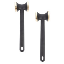 2pcs Meat Tenderizer Mallet DualSided Stainless Steel Hammer for Steak Chicken Beef with Ergonomic Handle