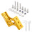 Adjustable Alloy Handlebar Extension with Front Bag and Light Mount Gold for Brompton Bikes 1