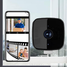 Clisole Glowflip Window Camera, Glowflip Security Camera Color Night Vision, Recording & Smart Alerts, WiFi Indoor Camera,Two-Way Audio,Motion Detect