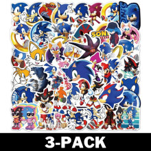 50 Pieces Sonic Stickers / Stickers 3-Pack