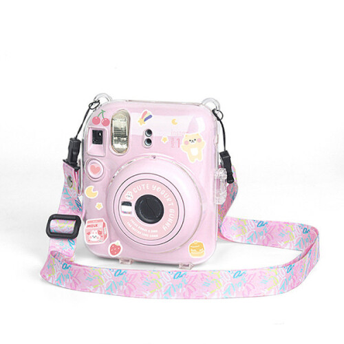 For Fujifilm Instax Mini 12 Transparent case Protective Black 1