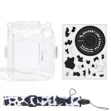 For Fujifilm Instax Mini 12 Transparent case Protective Black