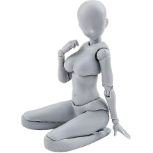 Action Figure Drawing Model, Compatible with Drawing Figures for Artists, Male Female Mannequin 21.5 x 18 x 4.7 cm (8.46 x 7.09 x 1.85 in)