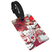 Hello Kitty Luggage Tags, Suitcase Tag Id Name Identifier Labels for Travel Baggage Bags Backpack