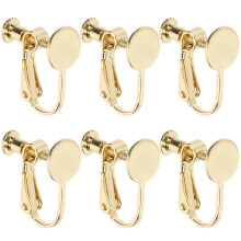 6 Pcs Earrings Clip on Backs for Jewelry Making Women DIY Accessories Converter