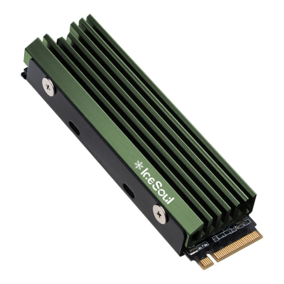Jixopn M.2 2280 Ngff/Nvme Ssd Heatsink Solid State Drive Radiator With Silicone Thermal Pad Ssd Hard Disk Heatsink For Desktop Pc Black/Gray/Cyan 9048212143109