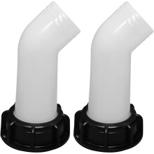 2 pcs drain pipe with nut IBC 1000L, water tank nozzle extension valve connection, hose nozzle IBC adapter water tank