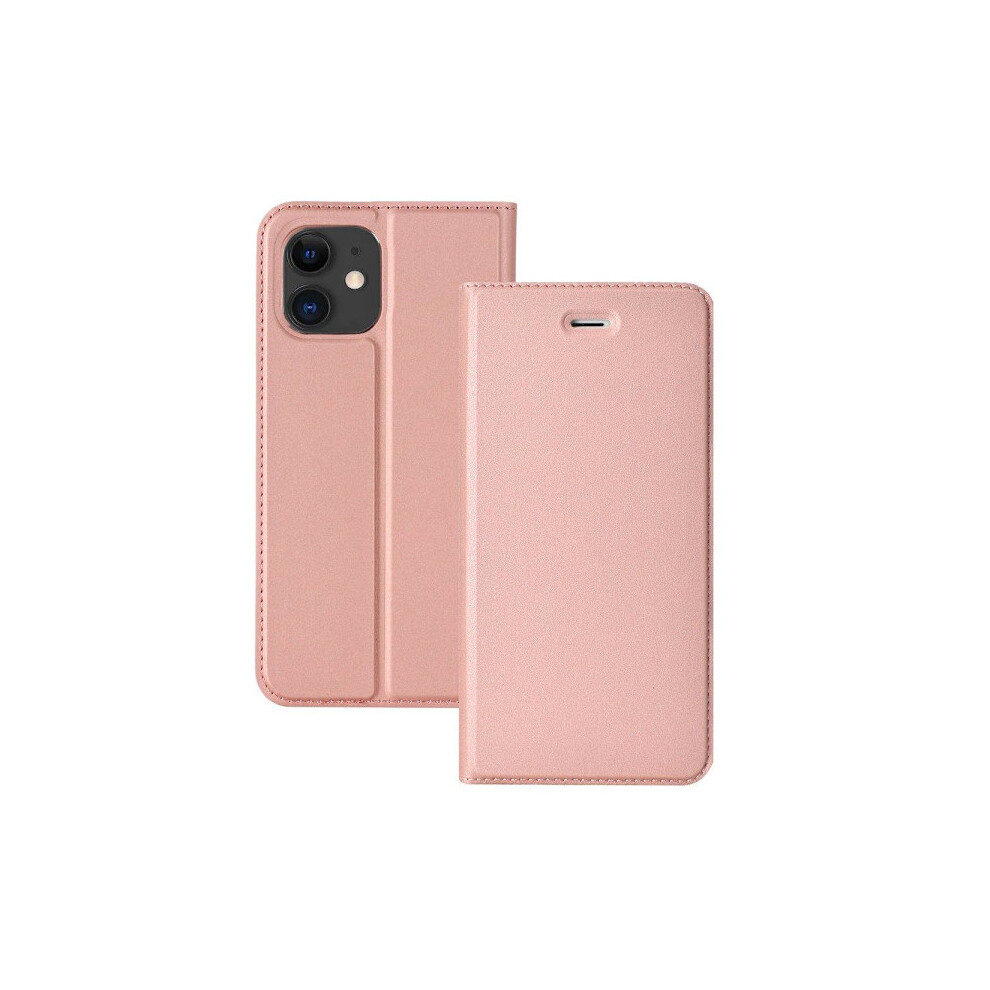Compatible With Iphone 12 Mini - Elegant Smart Wallet Case Rose Gold 9483153229190