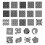 24Pcs Geometric Stencils Painting Templates Reusable for Decor 2