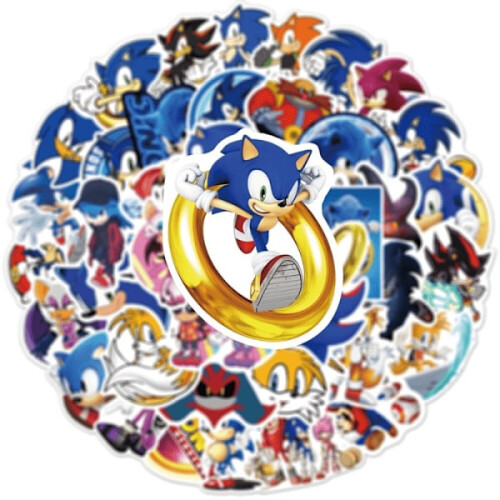 50 Pieces Sonic Stickers / Stickers 3-Pack 2