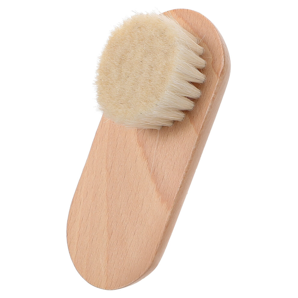 Nail Brush Toenail Cleaning Wooden Brushes for Nails Semicircle Beech