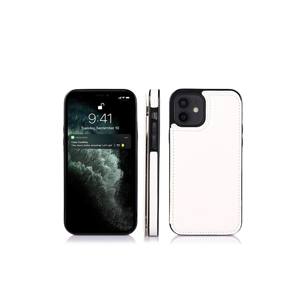 Smart Nkobee Cover With Card Compartment - Compatible With Iphone 12 Mini White 9048212196907