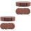 2 Sets Leather Round Coaster with Holder Drink Coasters Cups Coasters for Home 1