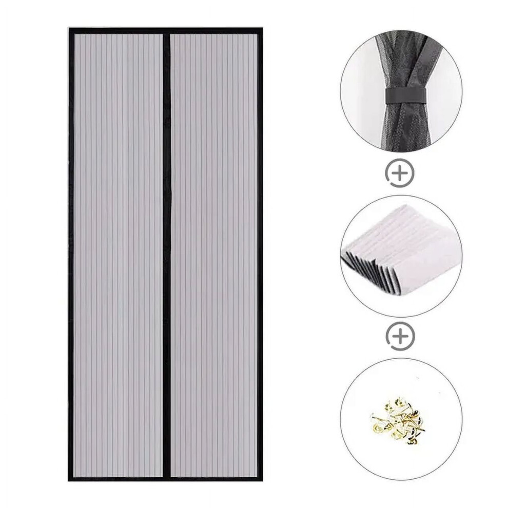 Dekaxid Mosquito Proof Door Curtain Non-Woven Fabric Door Screens Anti-Mosquito Net Fly Insect Screen Punch-Free Magnetic Door Curtains 9048212199236