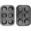 Clinaoy 6-Cup Non-Stick Cake Mold Baking Cupcake Tray Pan Kitchen DIY Bakeware Tool 4