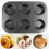 Clinaoy 6-Cup Non-Stick Cake Mold Baking Cupcake Tray Pan Kitchen DIY Bakeware Tool 3