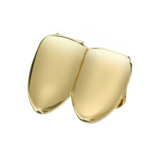 Grillz Hiphop Gold Double Teeth Jewelry Bling Gold Tooth A$AP gold