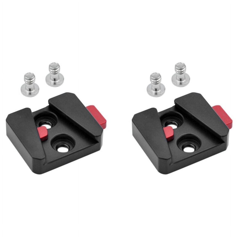 2X 1/4 Universal V Mount Battery Quick Release Plate Adapter Accessories Portable Single Base For All Ptz And Camera 9058772087348