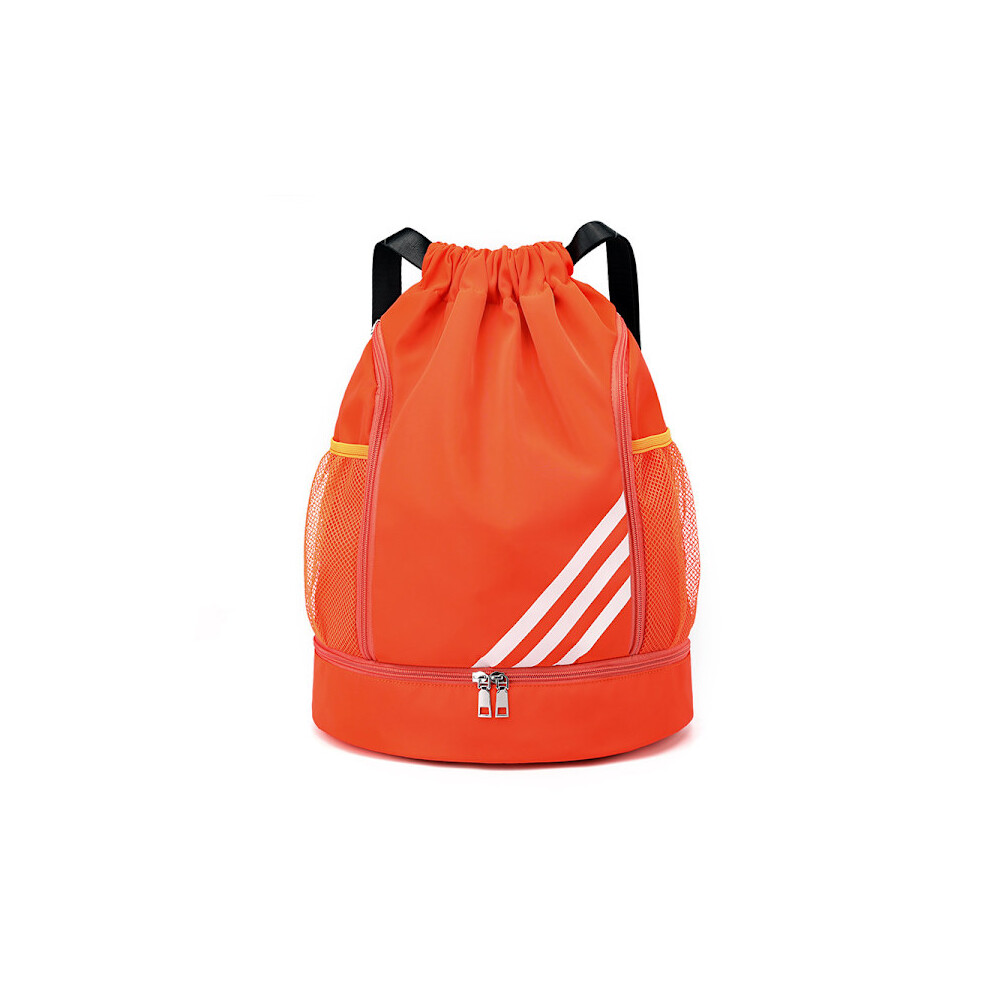 Sports Backpack Large Capacity Football Bag Basketball Bag Waterproof Orange 9058772086990