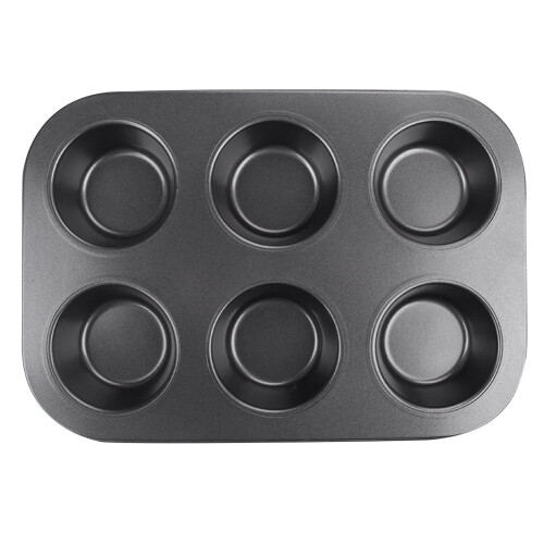 Clinaoy 6-Cup Non-Stick Cake Mold Baking Cupcake Tray Pan Kitchen DIY Bakeware Tool 1