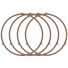 4Pack Microwave Roller Ring Microwave Oven Turntable Ring Plate Tray Support Ring for Glass Plate Tray Supporting
