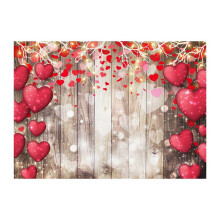 210X150Cm Valentine'S Day Background Cloth Love Flower Photo Material Photography Background Cloth, D