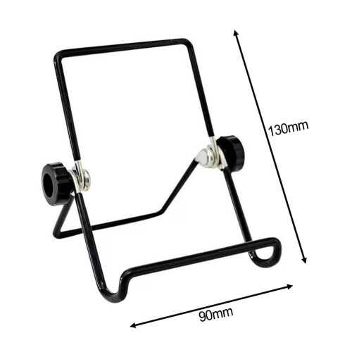 Leke Adjustable Foldable Solar Panel Electronic Stand with 2 Mounting Brackets, Black, 2 Total 2
