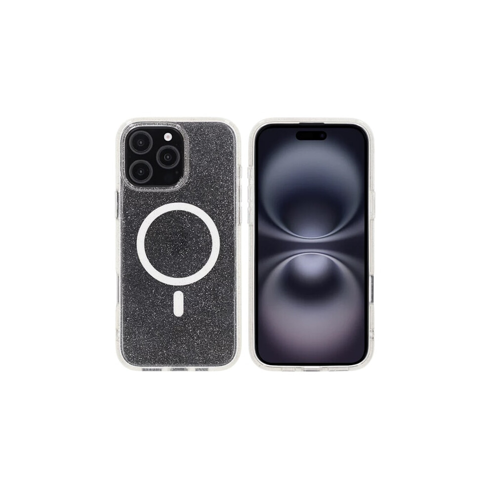 Compatible With Iphone 16 Pro Max Rvelon Tpu Mobile Case With Magsafe - Glitter White 9065759450217