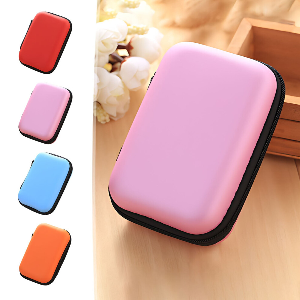 Jacenvly Clearance Kitchen Decor Wall Mini Zipper Hard Leather Earphone Storage Bag Earphone Pouch Box Fall Decor 9322103964319