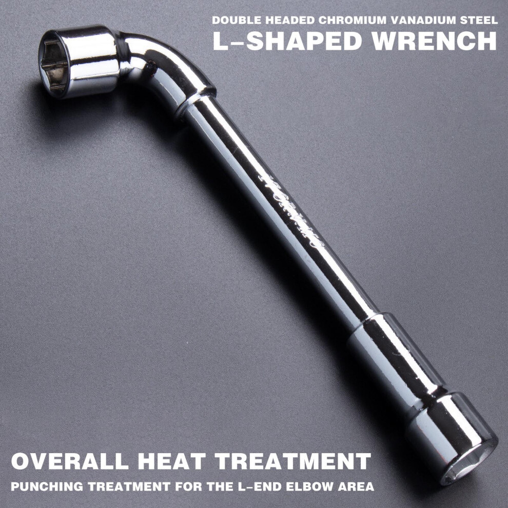 Jacenvly L-Shaped Hex Socket Wrench Set 6Mm-10Mm, Plated Double-Head Elbow Wrench For Mechanic Repair Tools (Compatible With Metric) 9338982174688