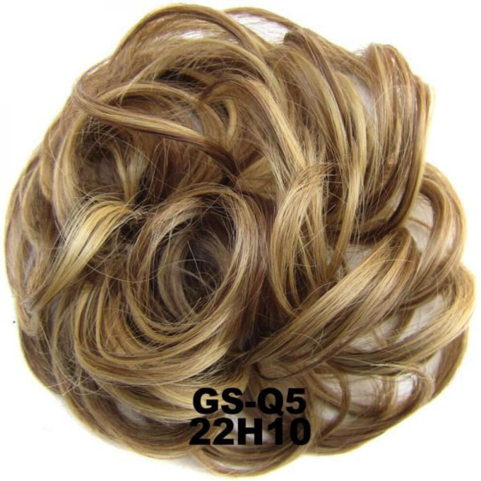 Unisex Clearance! Messy Hair Bun Hair Scrunchies Extension Curly Wavy Messy Synthetic Chignon For Women Hairpiece