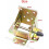 4pcs Folding Table Legs with Self-Locking Hinges, Foldable Support Frame Hardware for Workbench, Lockable Extension Compatible with DIY Tables 2