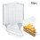 LOVIVER 50 Pieces Cake Slice Containers Mini Pie Container for Pastry Dessert Cakes 8